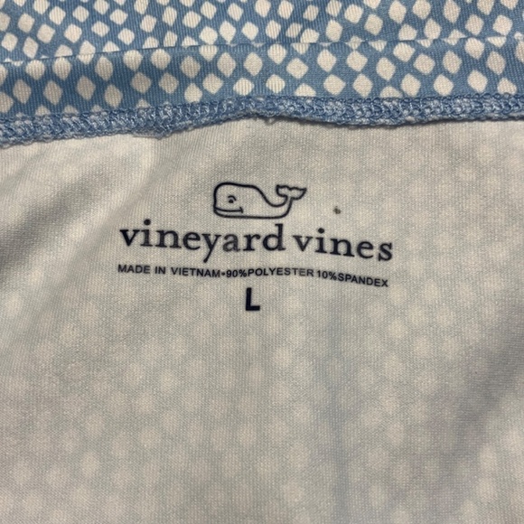 VINYARD VINES Poly Spandex Jersey Knit Pop Over 3/4 Sleeve Crew Neck Mini Dress - Picture 7 of 8